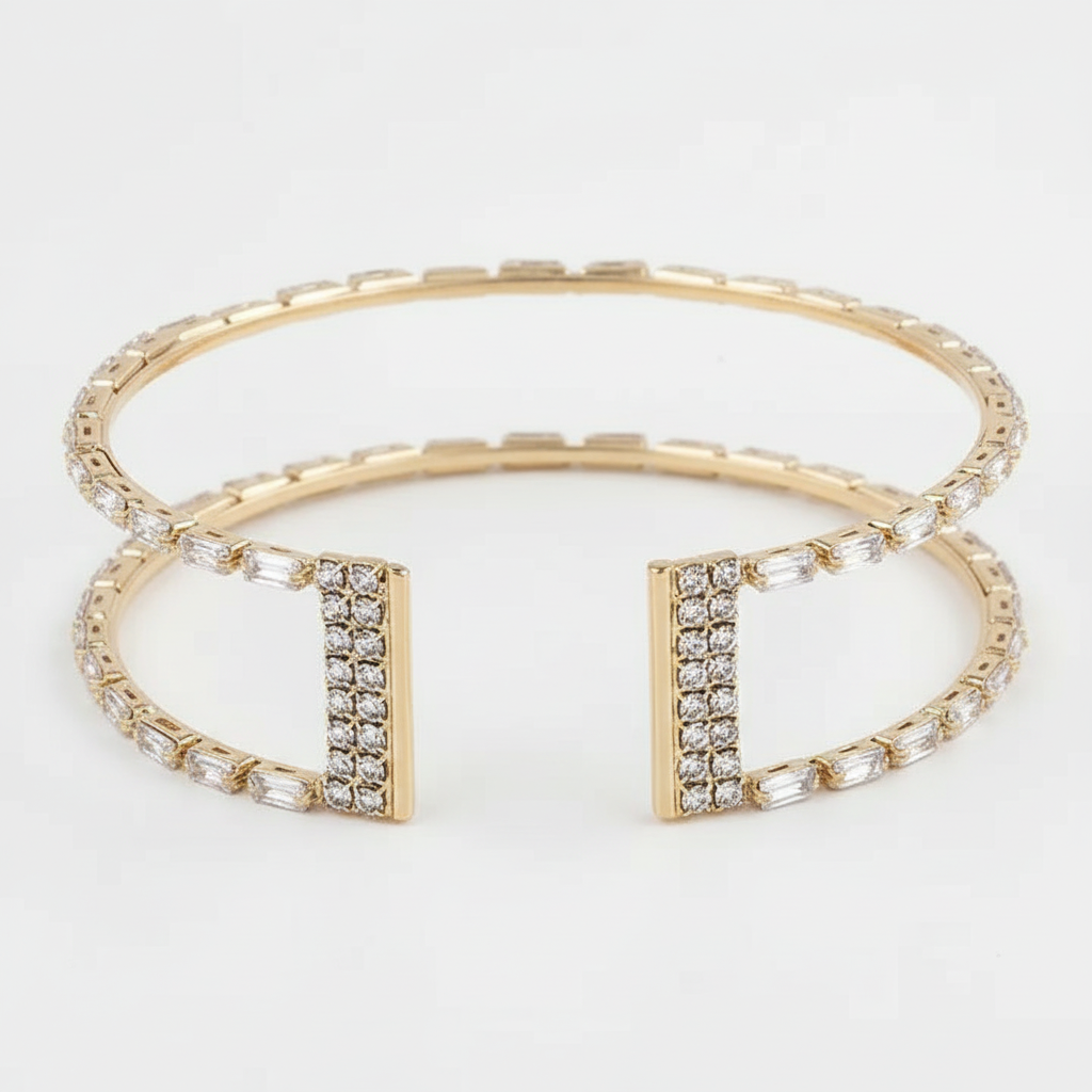 Professional Gold Cuff Front - White Background