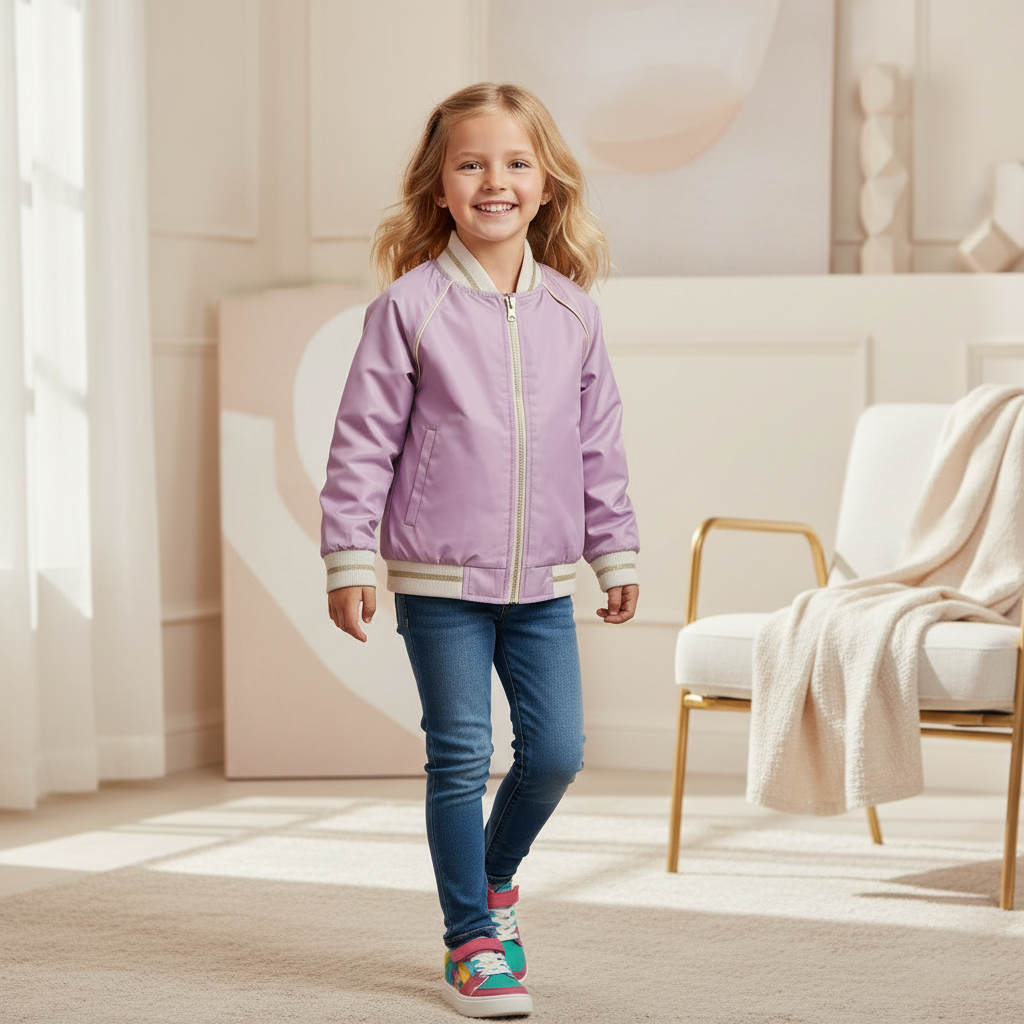 Purple reversible bomber jacketjacket