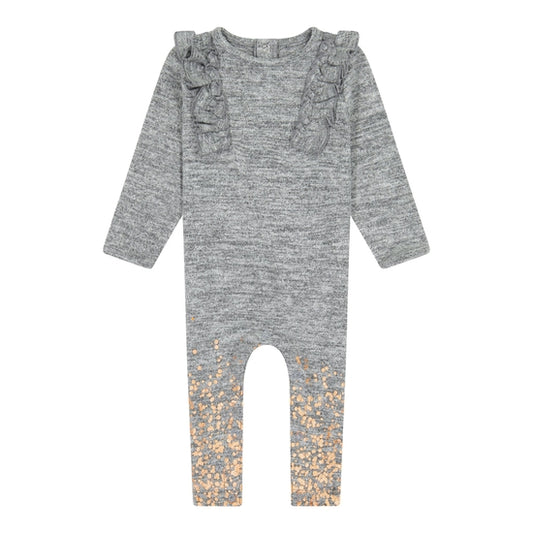 Baby Girls Glitter Sweater Coverall