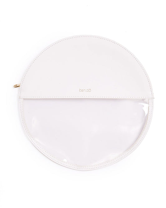 White Circle Clutch