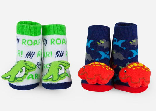 Dino Rattle Socks