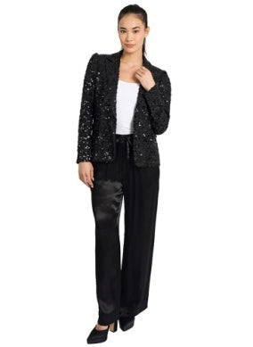 Black Sequin Blazer