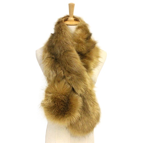 Faux Fur Pull Through Scarf