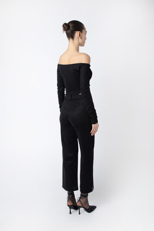 Off Shoulder Sparkle Top