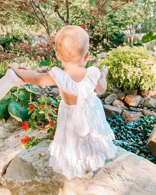 Ruffle Maxi - White