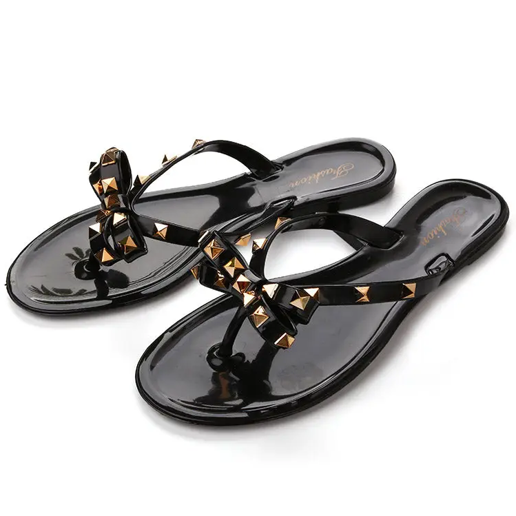 Studded Sandal w/Bow