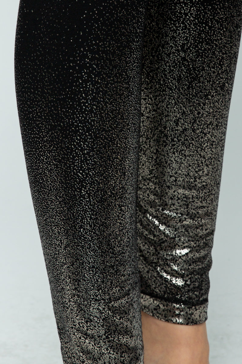 Metallic Foil Leggings