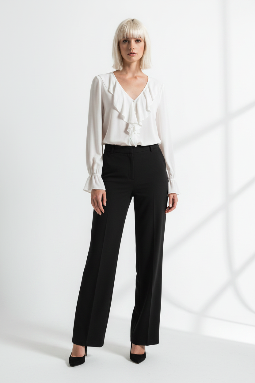 White Ruffle Blouse – Studio Editorial