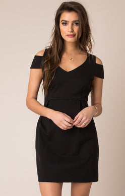Cold Shoulder Dress Blk