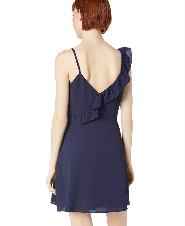 Asymmetric Ruffle Dress