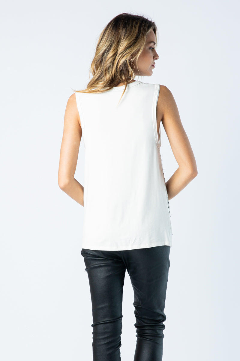 Metal Studded Tank Top