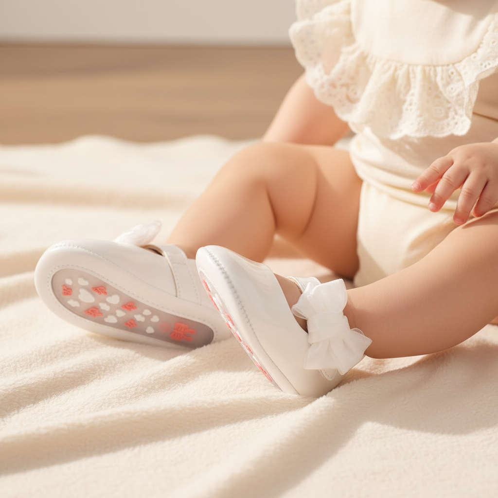 White Bow Mary Jane Dress Shoes - Infant & Toddler