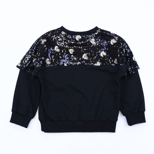 Girls' Sequin Heart Sweatshirt