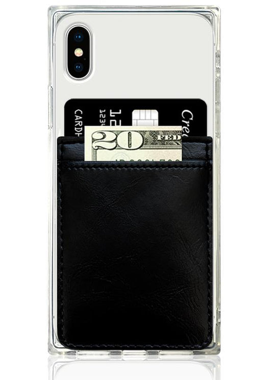 Phone Pocket Faux Leather BLK