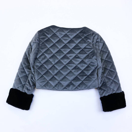 Girls' Quilted Crop Jkt