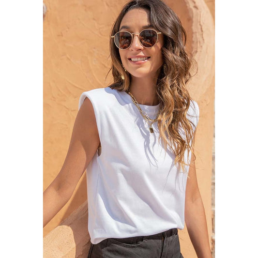 Shoulder Pad Top White